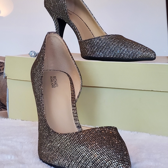 MICHAEL Michael Kors Shoes - NIB Michael Kors Nathalie Glitter Chain Mesh Pump